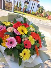 Букет цветов из:  Герберы #REPLACE_PRED# Багаевской